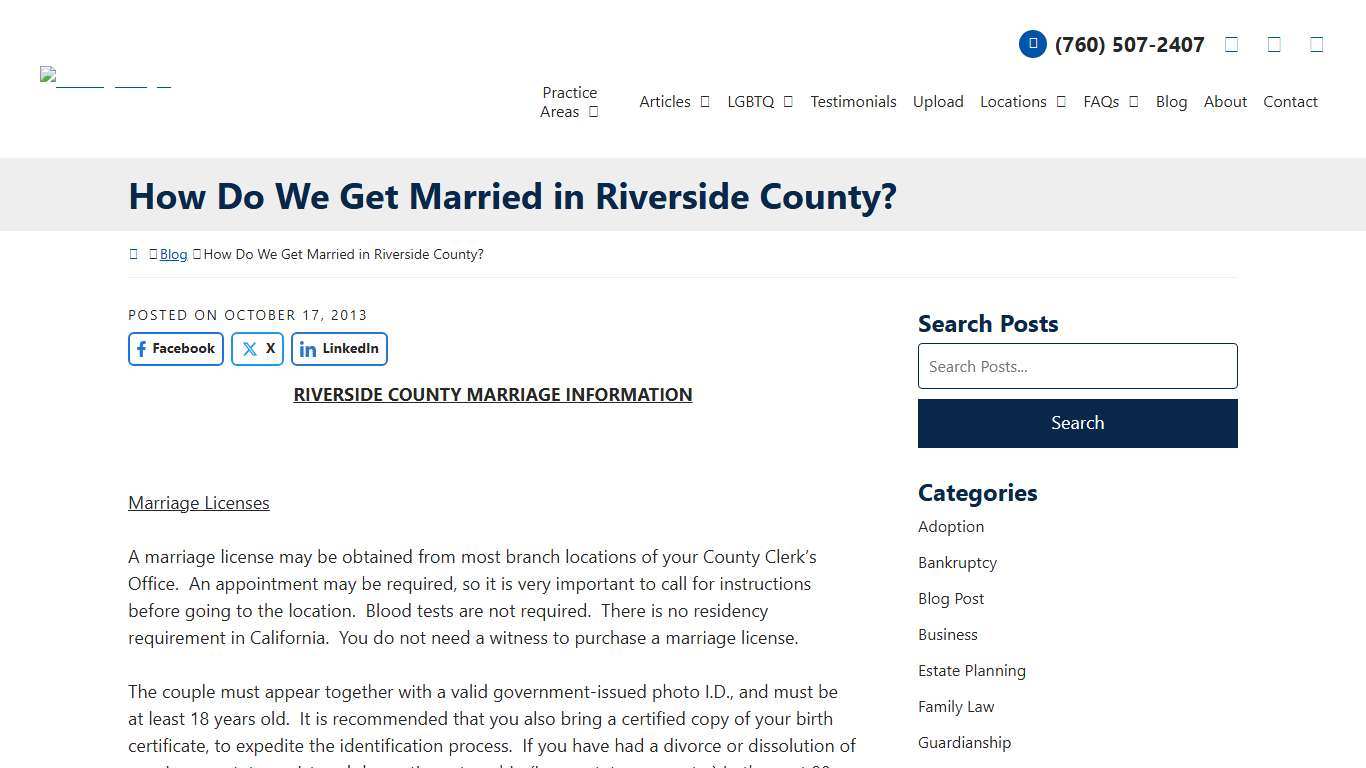 How Do We Get Married in Riverside County?